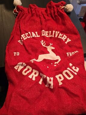 Red 'Special Delivery North Pole' Holiday Gift Sack